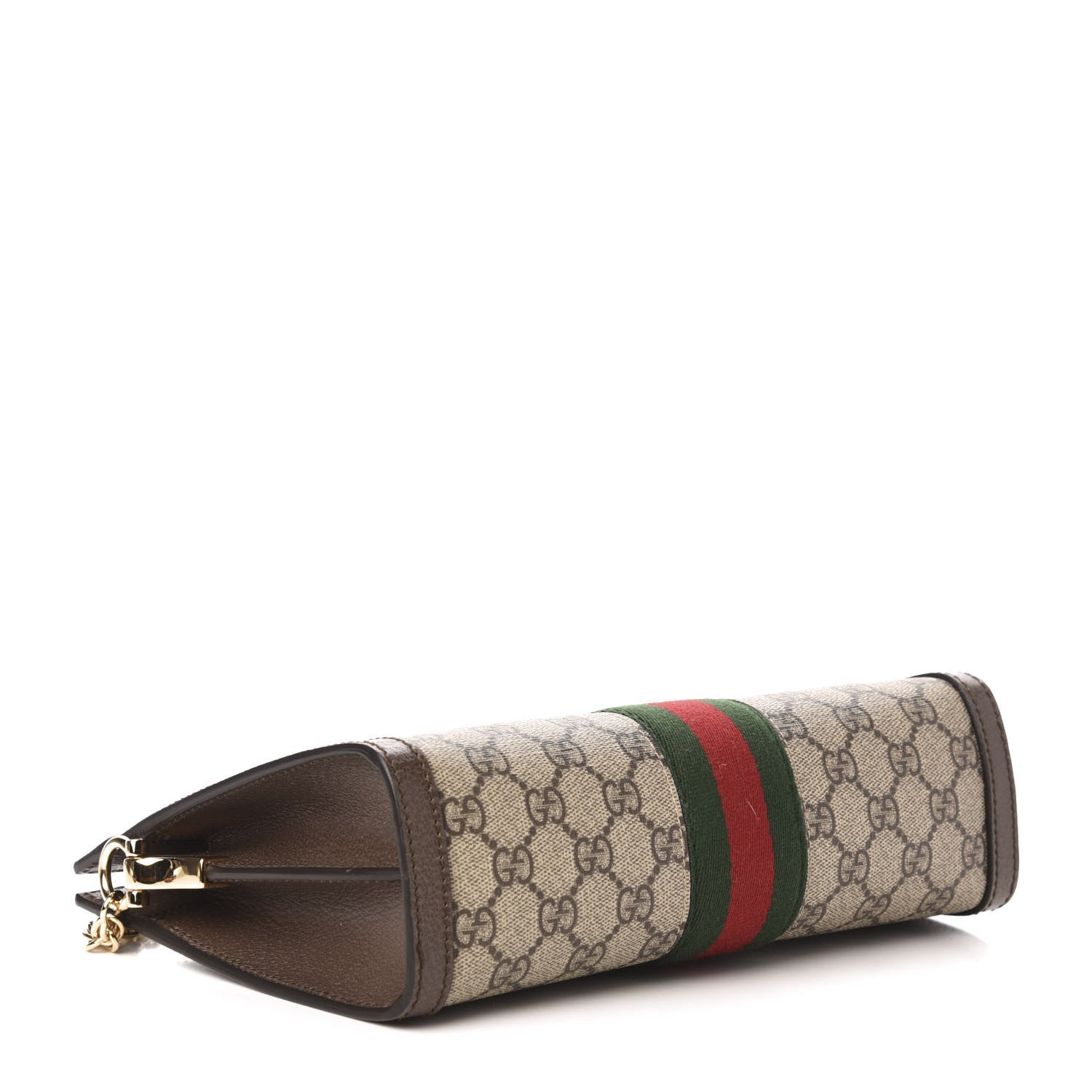 Gucci GG Supreme Monogram Web Small Ophidia Chain Shoulder Bag Brown 4 of 13