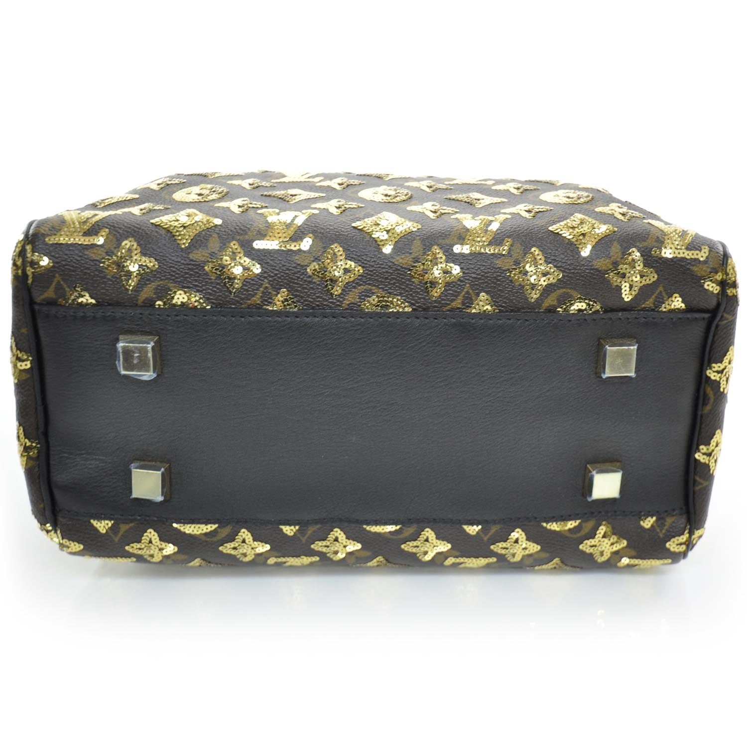 Louis Vuitton Monogram Sequins Eclipse Speedy 28 Gold 4 of 9