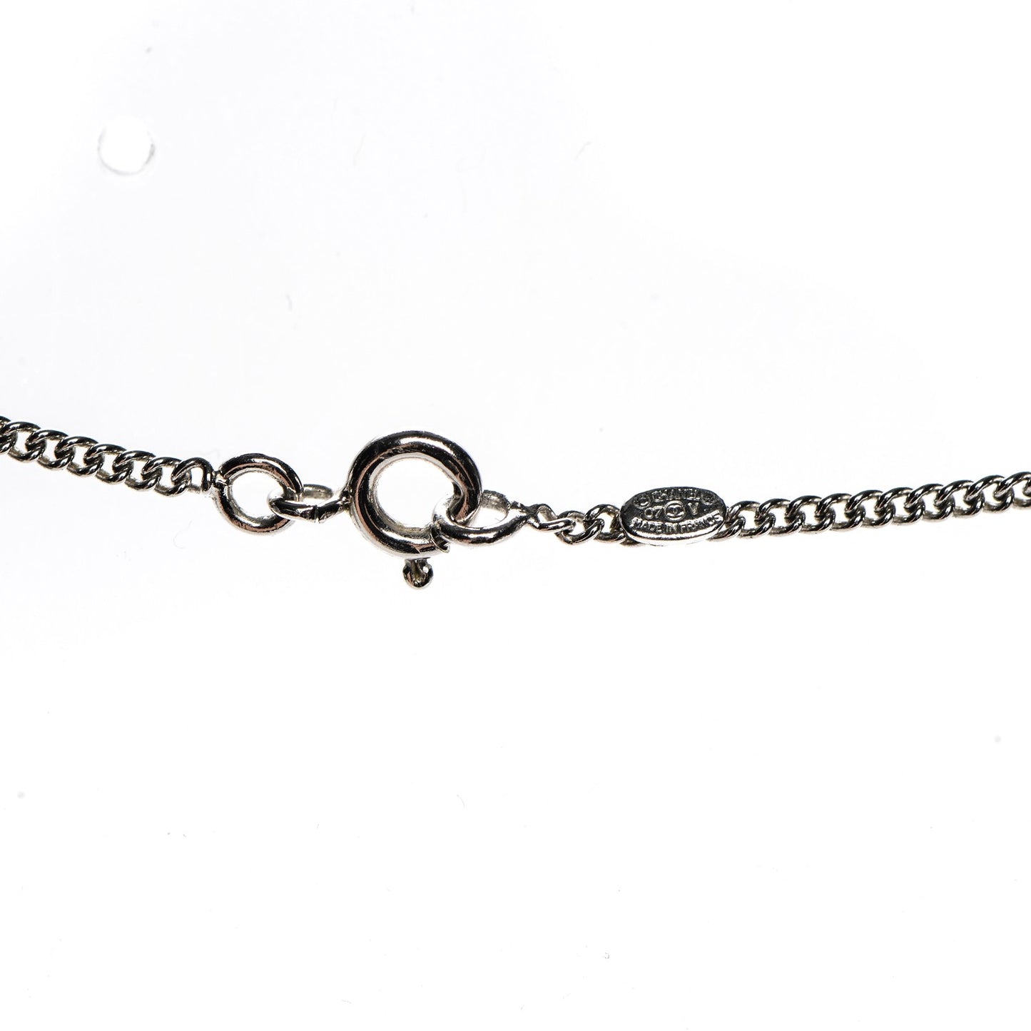 Crystal Timeless CC Necklace Silver