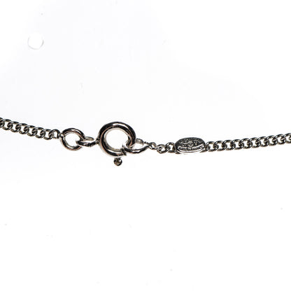 Chanel Crystal Timeless CC Necklace Silver 5 of 6
