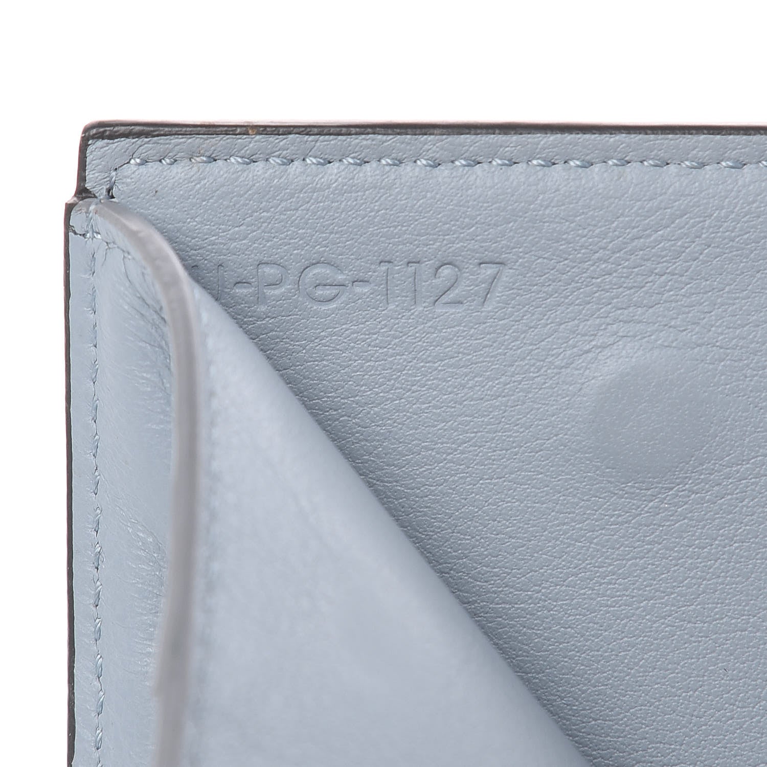 Celine Drummed Calfskin Small Multifunction Folded Wallet Grey 8 of 12