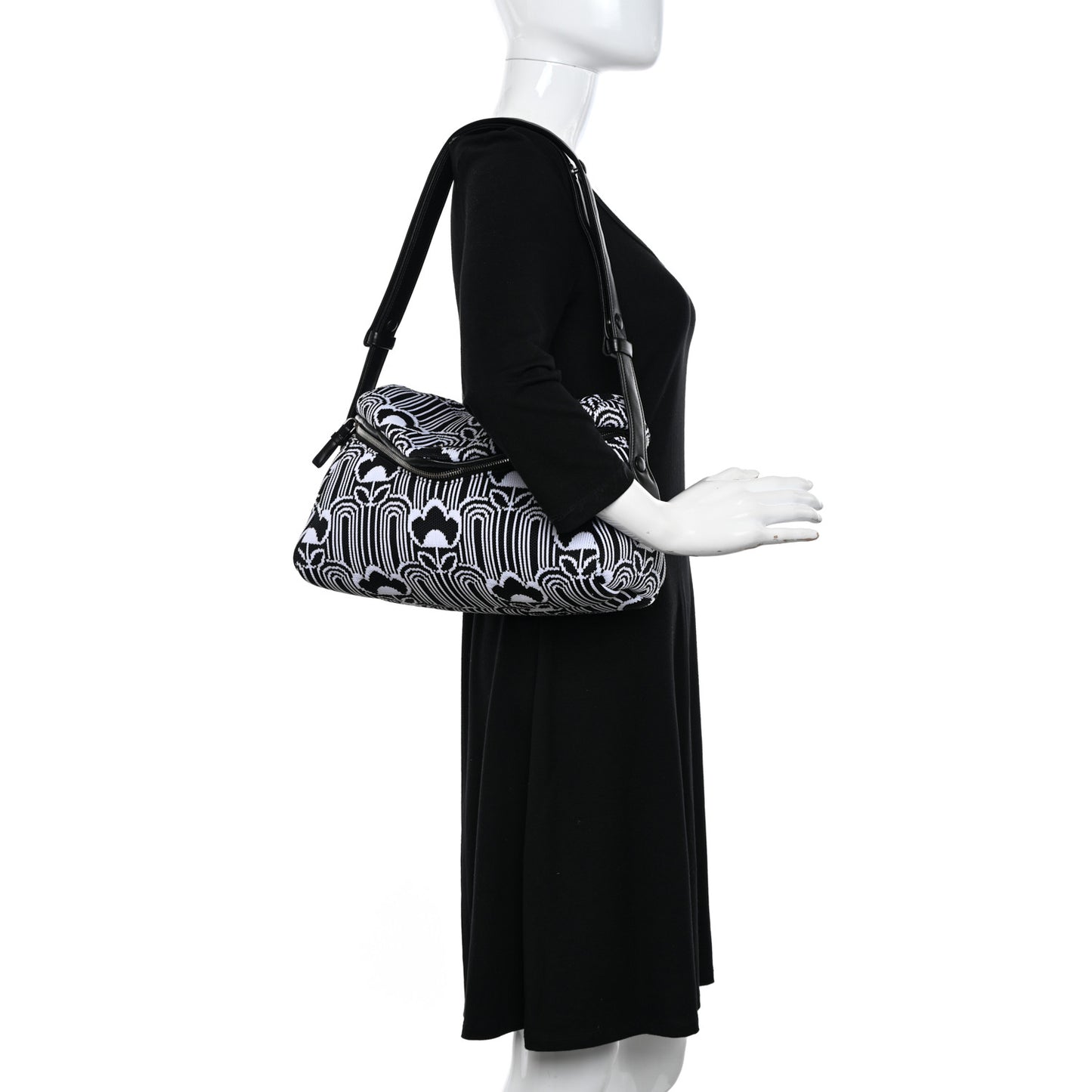 Maglia Jacquard Signaux Bag Black White