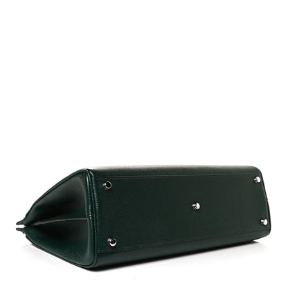 Gucci Grainy Calfskin Medium Zumi Top Handle Bag Vintage Green 4 of 12