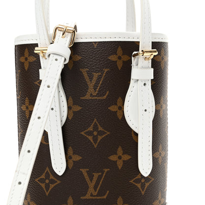 Louis Vuitton Monogram LV Match Nano Bucket Bag White 9 of 12