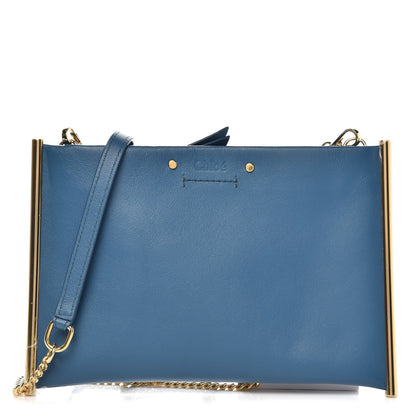 Chloe Calfskin Mini Roy Chain Pouch Vinyl Blue 1 of 9