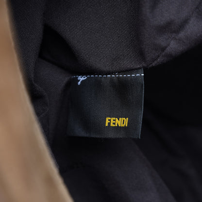 Fendi Pequin Vitello Magnetic Top Satchel Tobacco Foresta 8 of 11