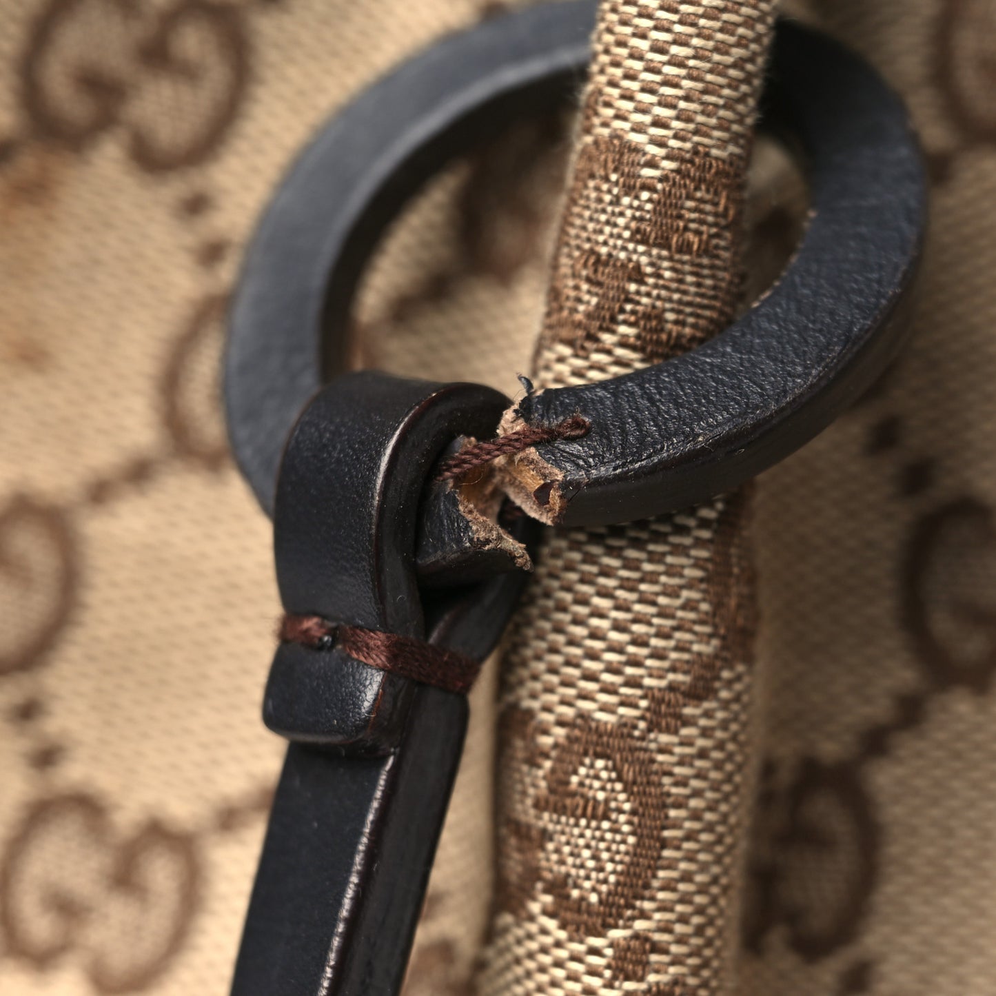 Monogram Small Tote Dark Brown