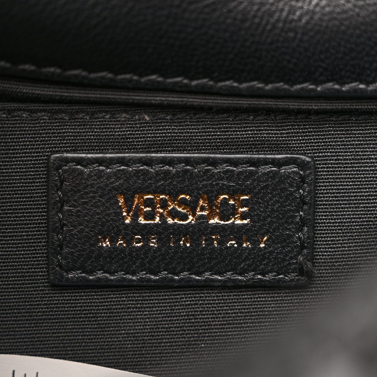 Versace Nappa Quilted Small Medusa Chain Crossbody Black 6 of 10