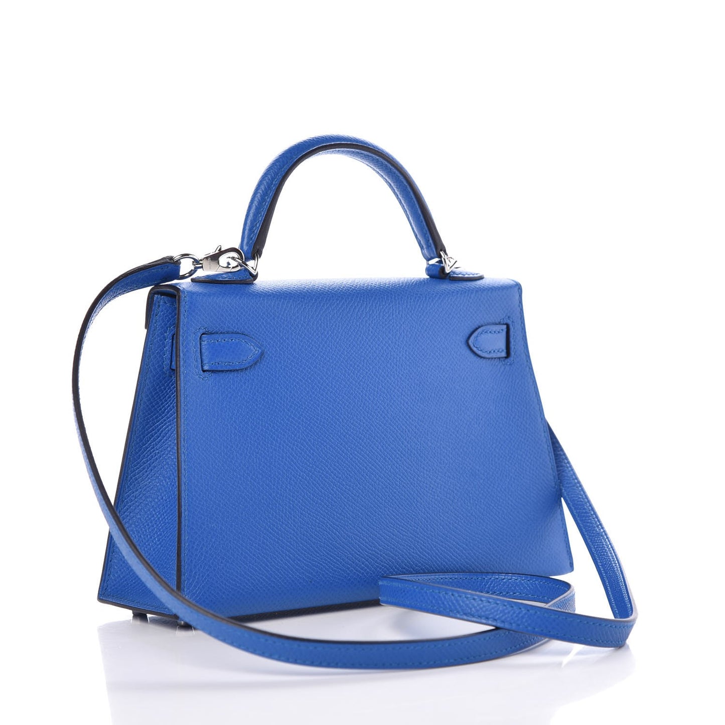 Epsom Mini Kelly Sellier 20 Bleu Zellige