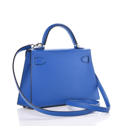 Hermes Epsom Mini Kelly Sellier 20 Bleu Zellige 3 of 8