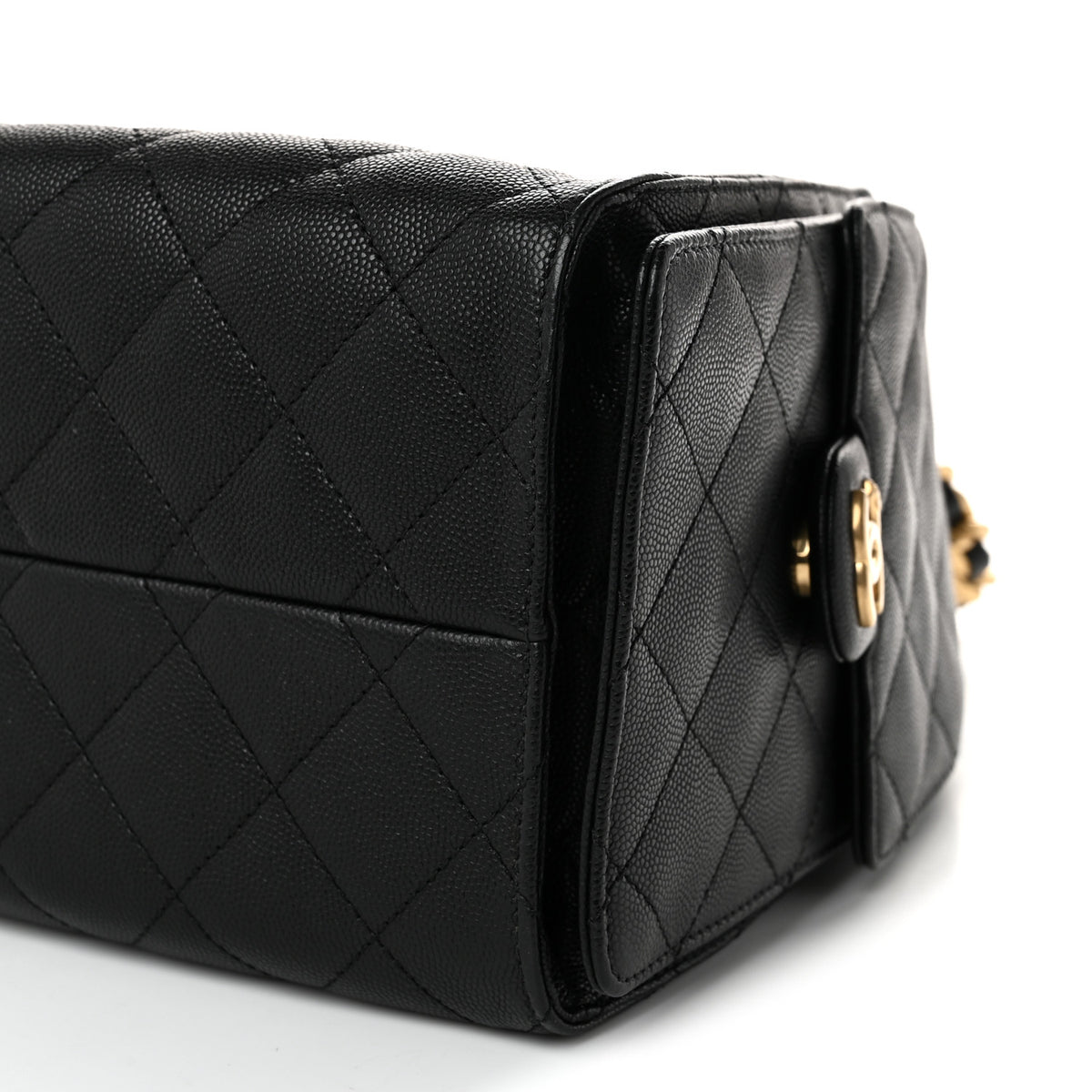 Caviar Quilted Small Chanel 25 Handbag Black