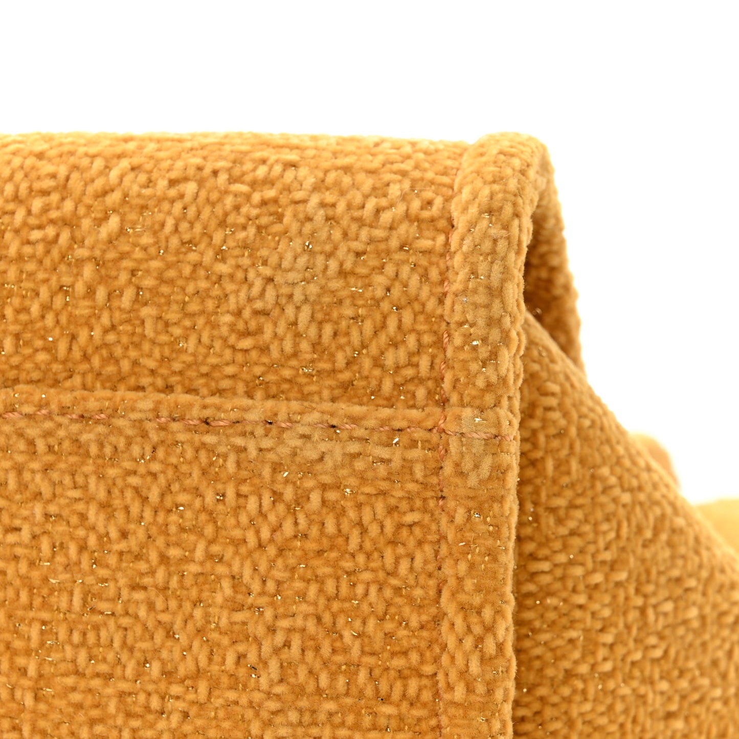 Lurex Boucle Medium Deauville Tote Yellow