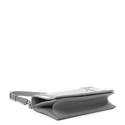 Christian Dior Grained Calfskin Medium Diorama Flap Bag Gris 4 of 9