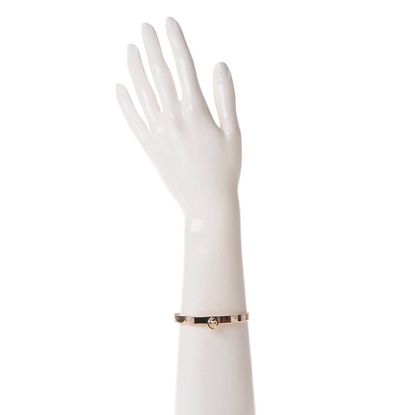 18K Rose Gold Diamond PM Collier De Chien Bracelet ST