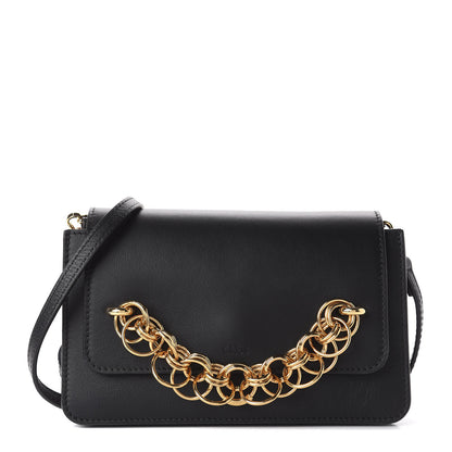Chloe Smooth Calfskin Drew Bijou Clutch Black 1 of 11