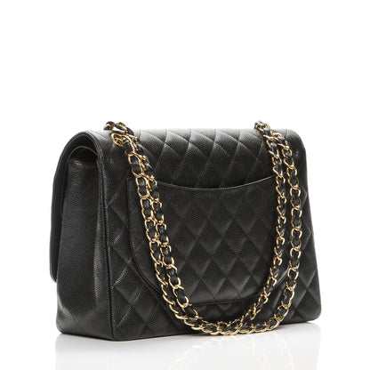 Chanel Caviar Quilted Maxi Double Flap Black 3 of 7