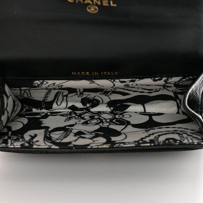 Chanel Lambskin Quilted Flap Card Holder Black 5 of 10