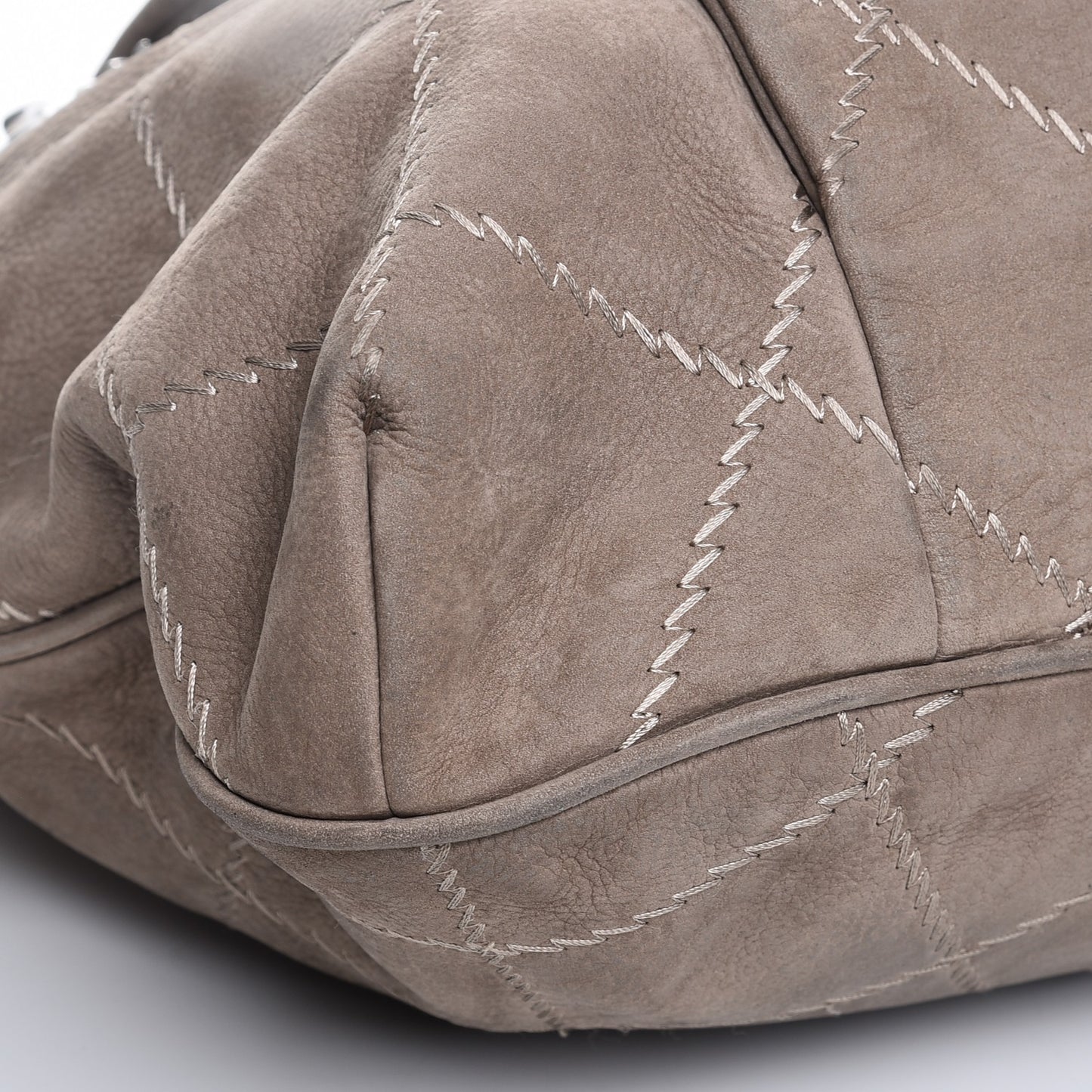 Suede Darjeeling Hobo Light Grey