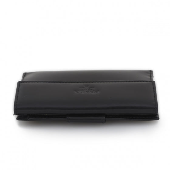 Spazzolato French Flap Wallet Black