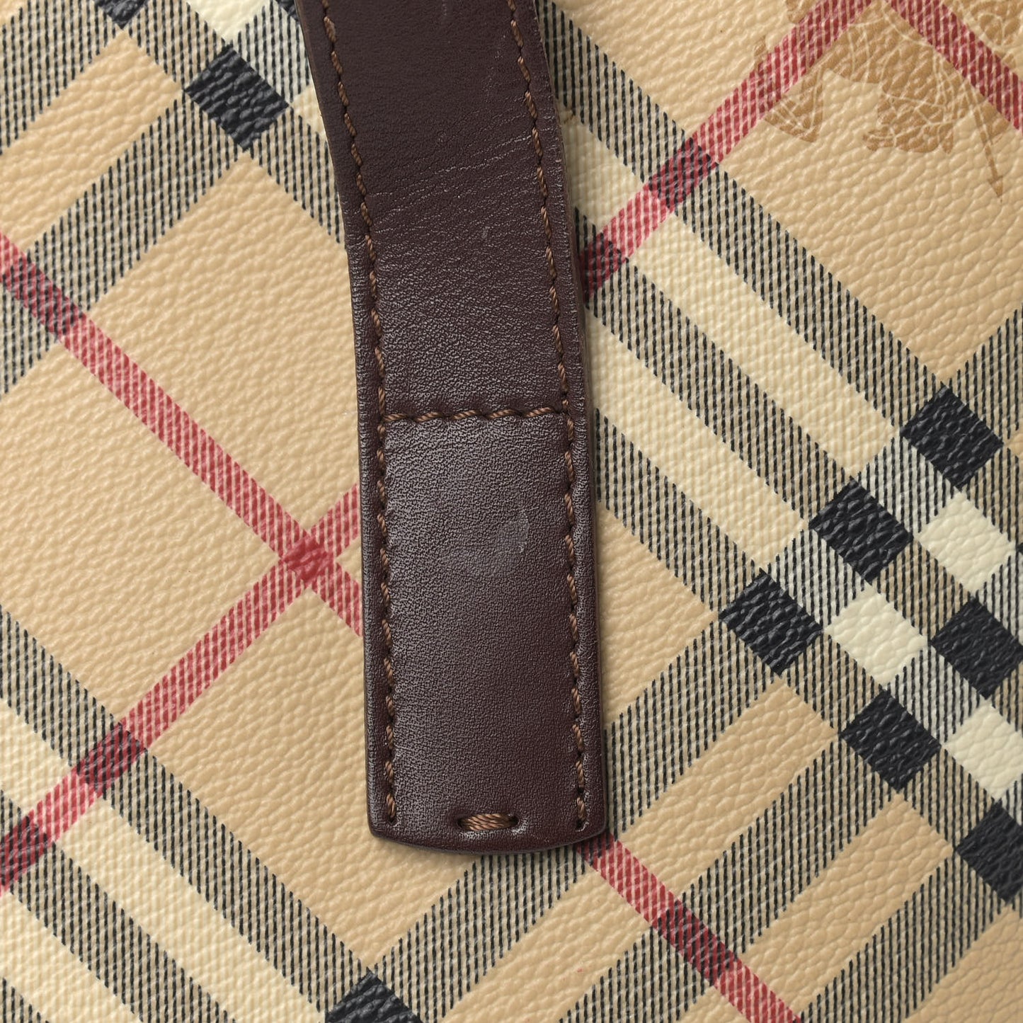 Haymarket Check Studded Tote Chocolate