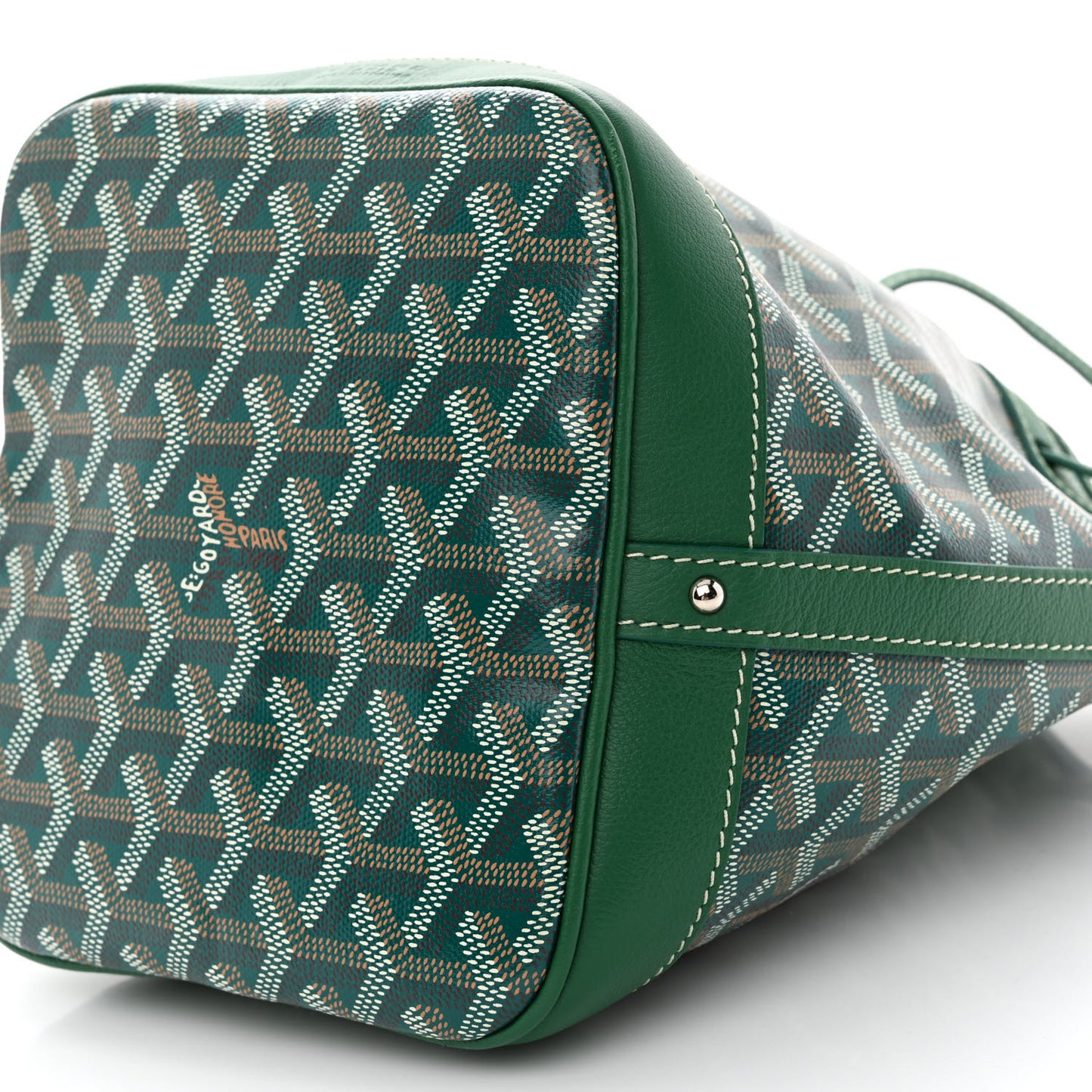 Goyardine Petit Flot Bucket Bag PM Green