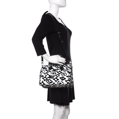 Louis Vuitton X UF Tufted Monogram Speedy Bandouliere 25 White Black 2 of 10