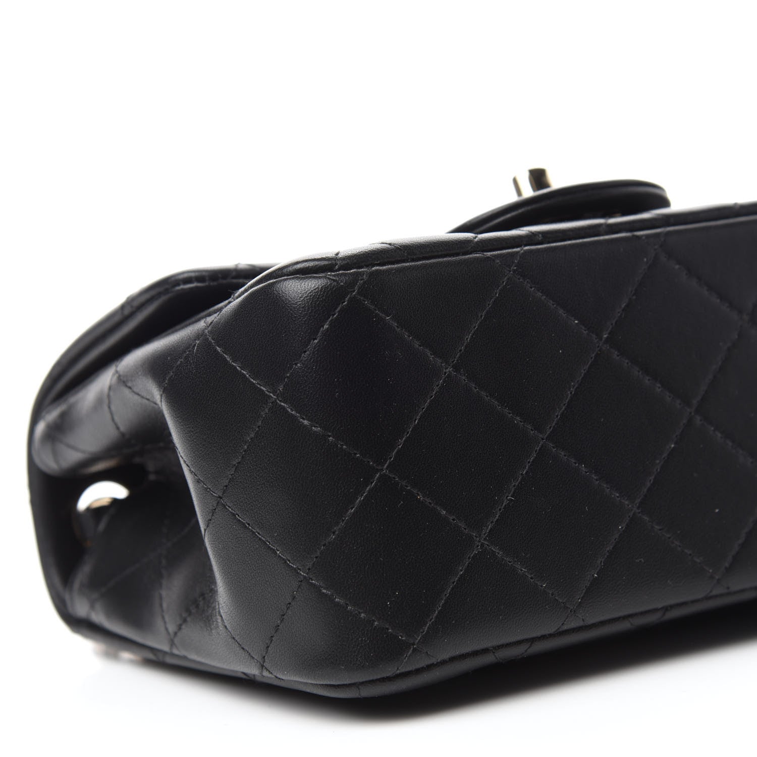 Chanel Lambskin Quilted Mini Square Flap Black 6 of 11