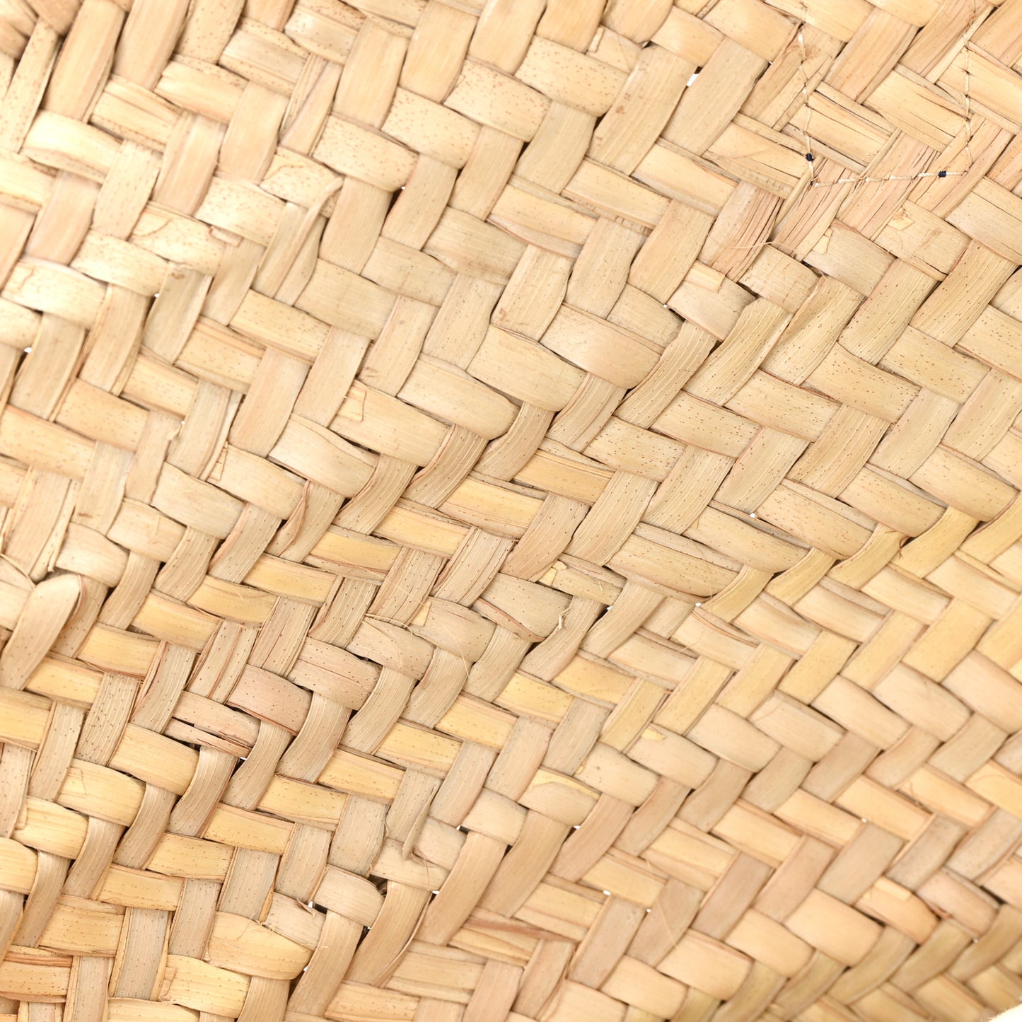 Raffia Basket Tote Bag Cream Multi