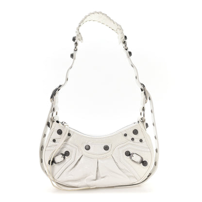 Balenciaga Agneau Arena Le Cagole Shoulder Bag XS Optic White 1 of 11