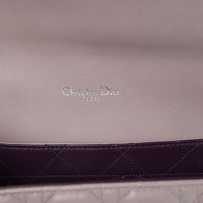 Christian Dior Lambskin Cannage Medium Miss Dior Flap Grey 6 of 9