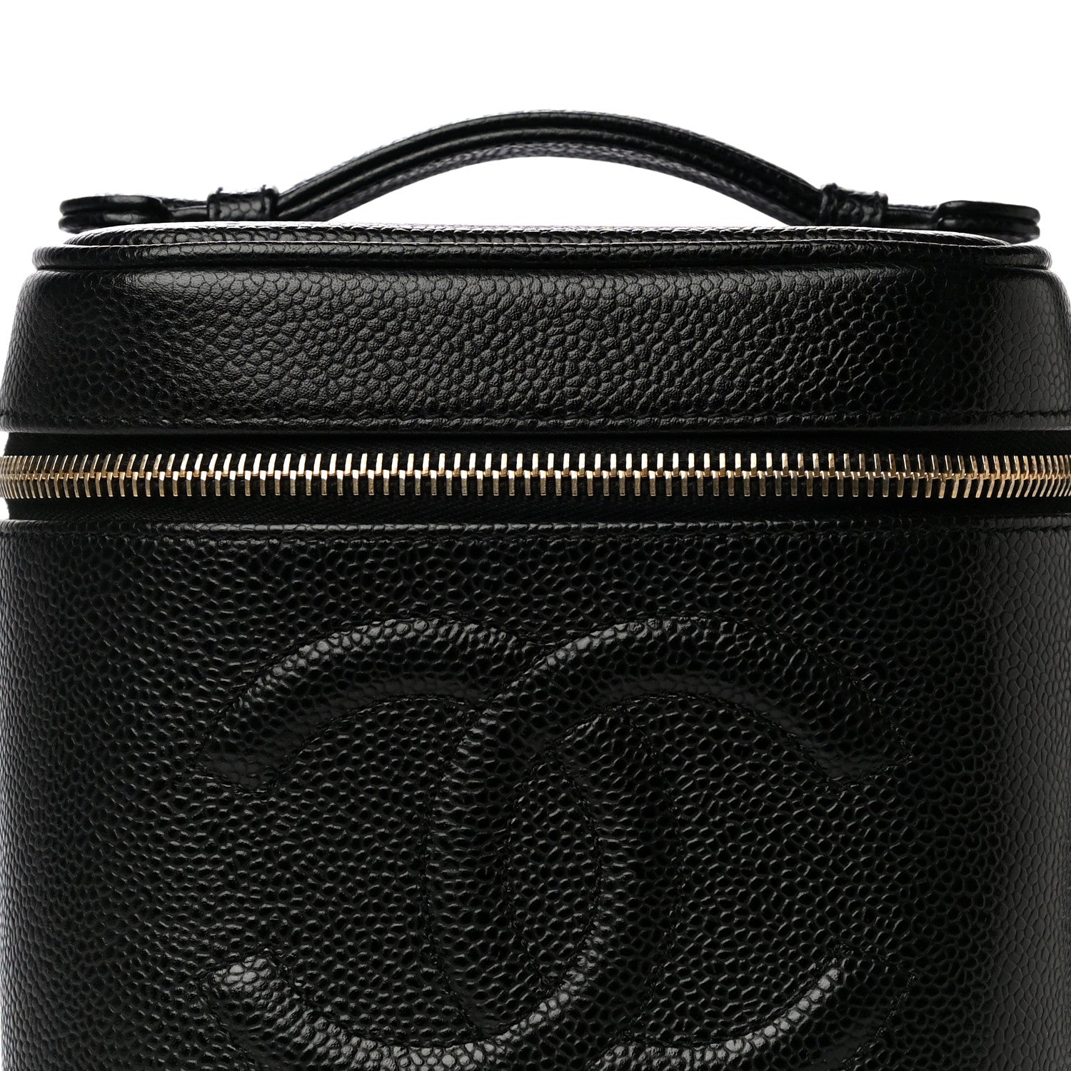 Chanel Caviar Vanity Cosmetic Case Black 9 of 12