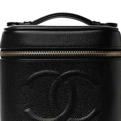 Chanel Caviar Vanity Cosmetic Case Black 9 of 12