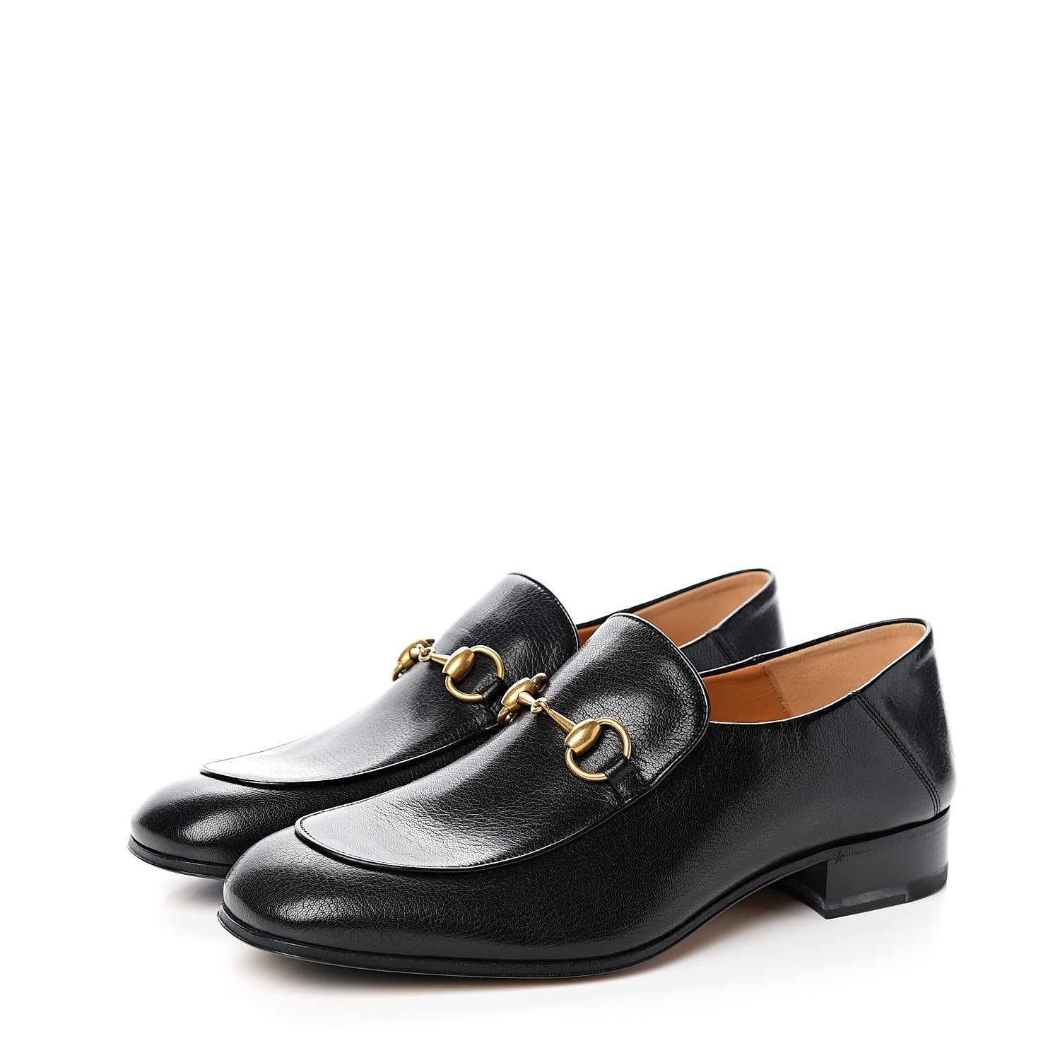Gucci Goatskin Mens Horsebit Loafers 8.5 Black 3 of 9