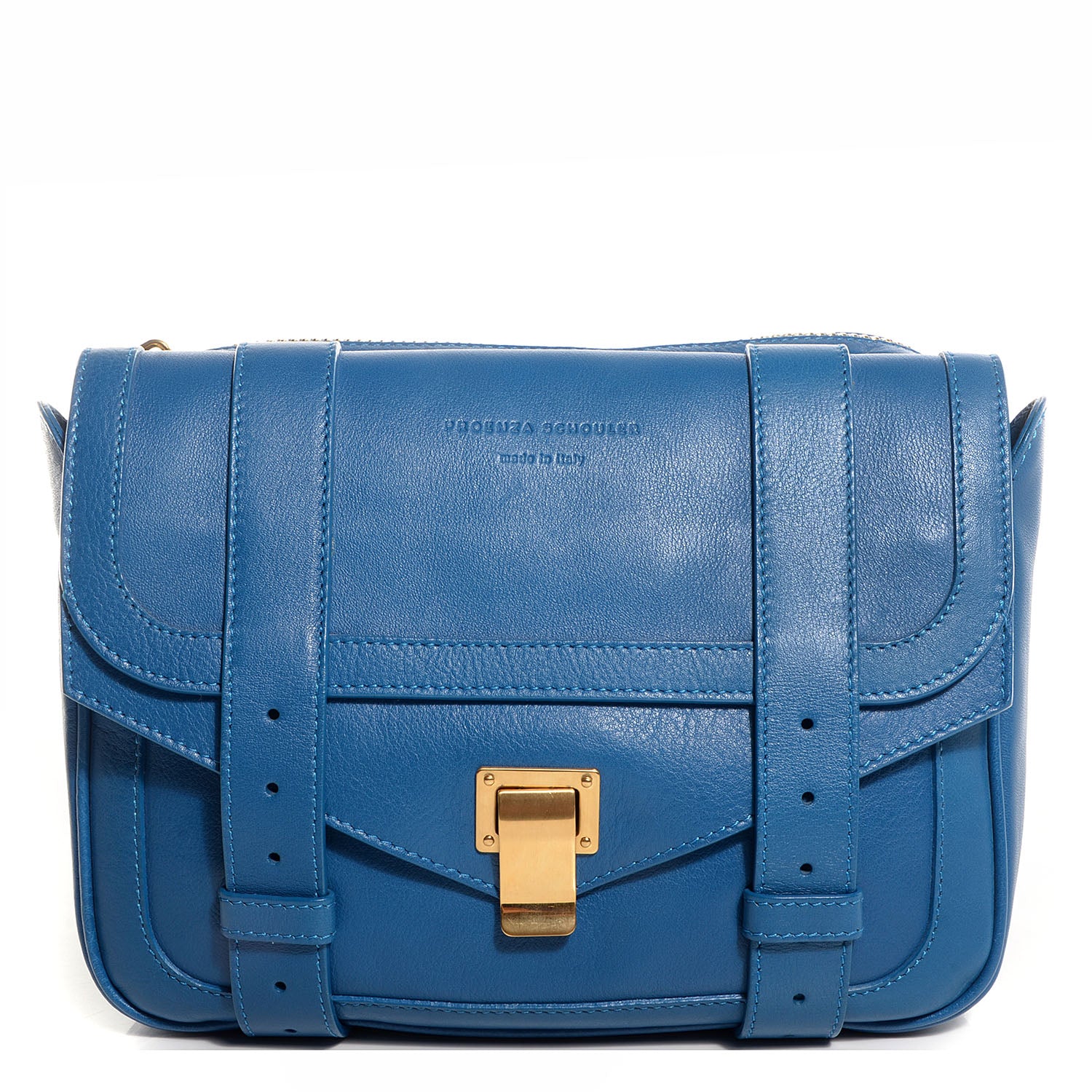Proenza Schouler Calfskin Chain Strap Double Bag Peacock 1 of 11