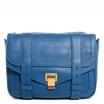 Proenza Schouler Calfskin Chain Strap Double Bag Peacock 1 of 11
