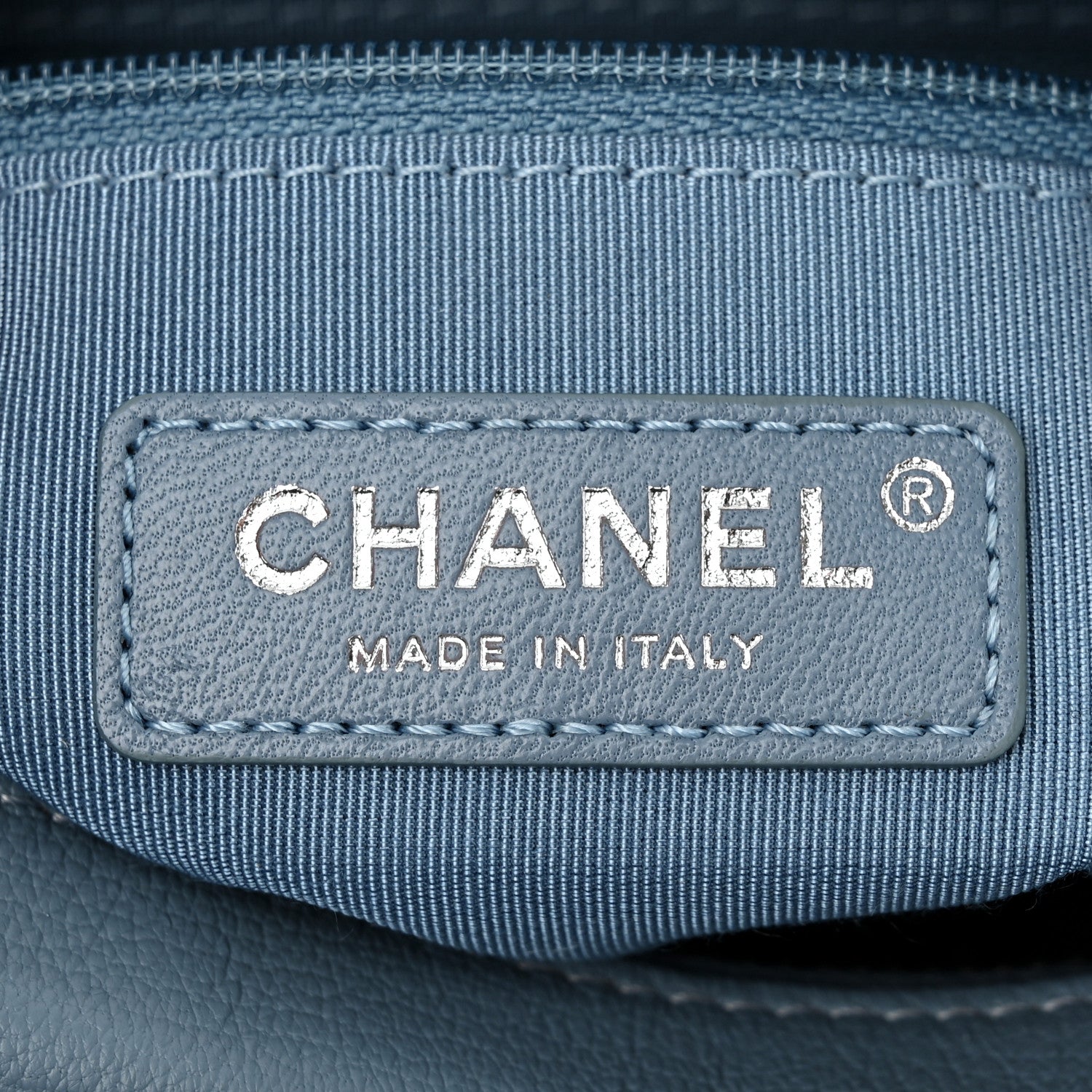 Chanel Aged Calfskin Quilted Small Gabrielle Hobo Light Blue 6 of 10