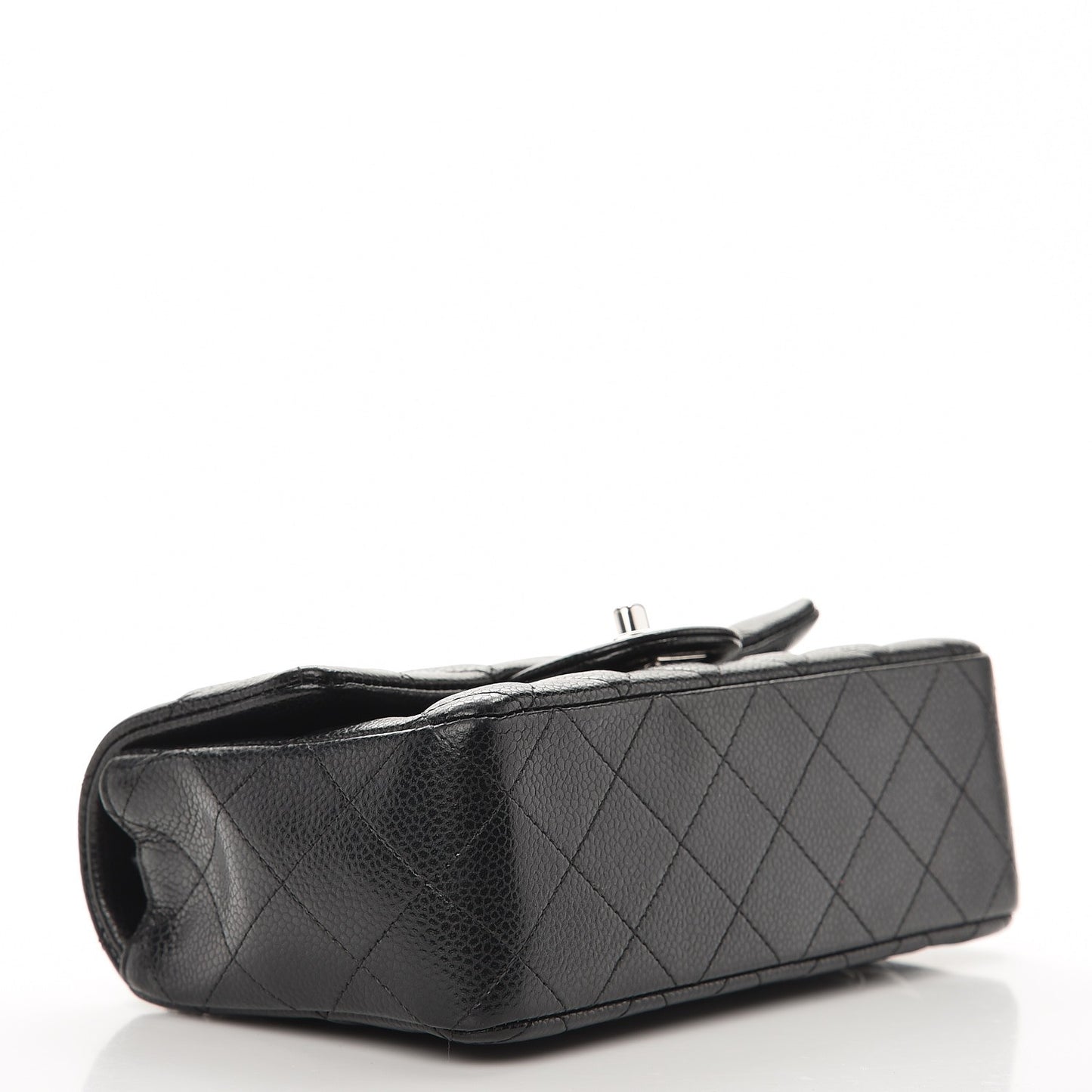 Caviar Quilted Mini Rectangular Flap Black