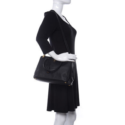 Prada Saffiano Small Galleria Double Zip Tote Black 2 of 11