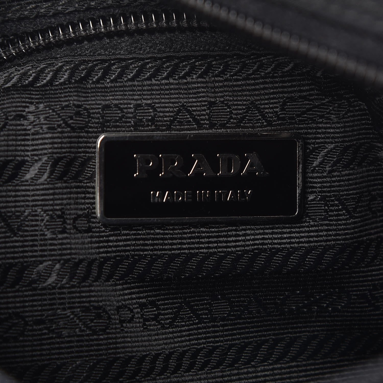 Prada Nylon Vela Messenger Bag Black 6 of 7