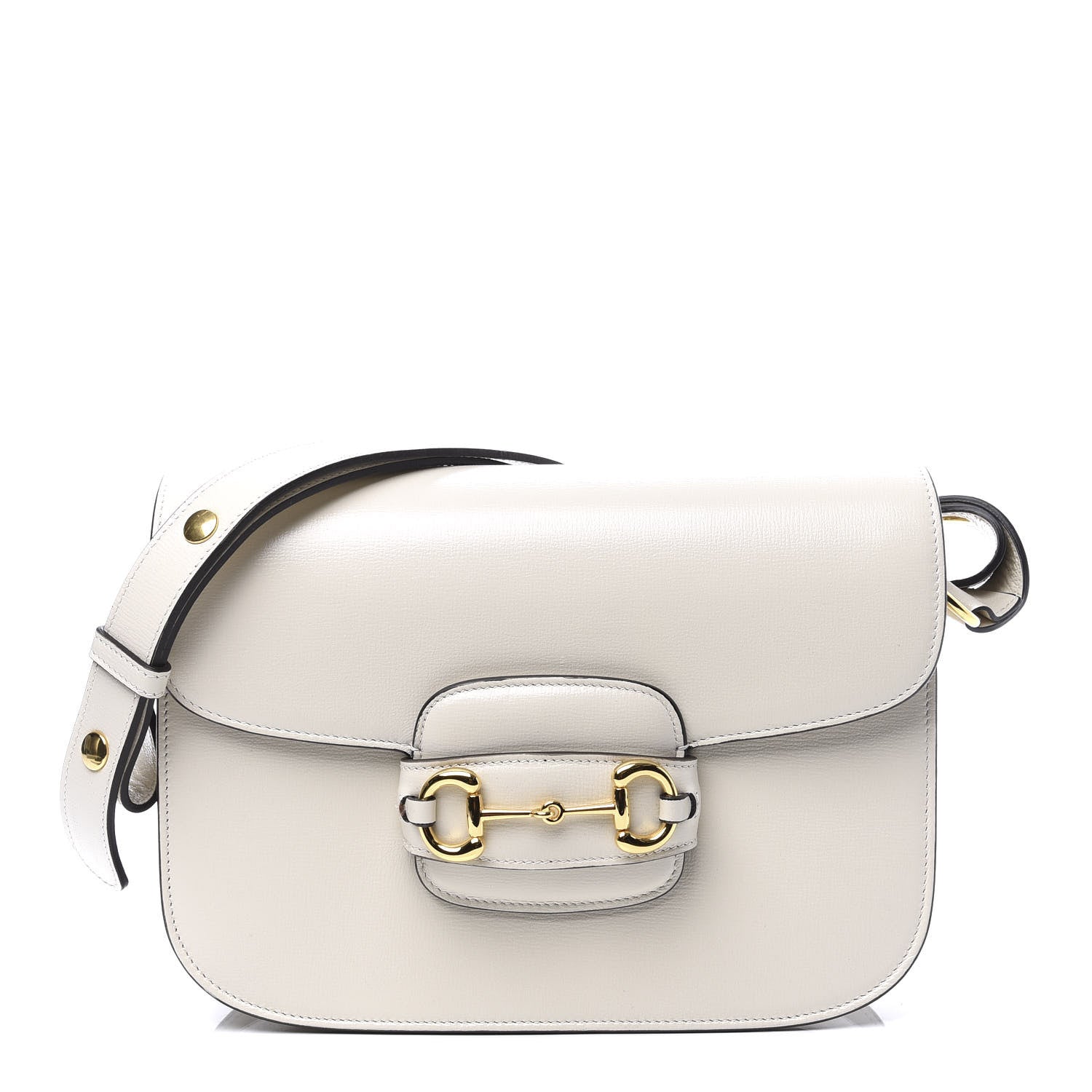 Gucci Azalea Calfskin Horsebit 1955 Shoulder Bag Mystic White 1 of 10