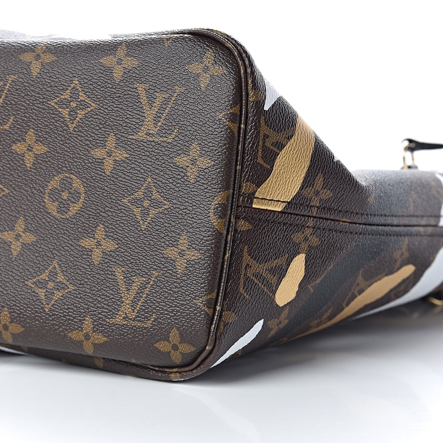 X LOL Monogram Neverfull MM Gold Silver