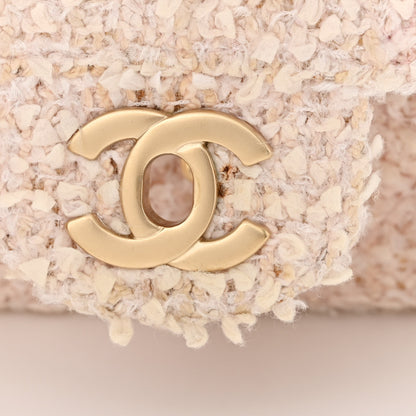 Chanel Tweed Medium Double Flap Pink 12 of 18