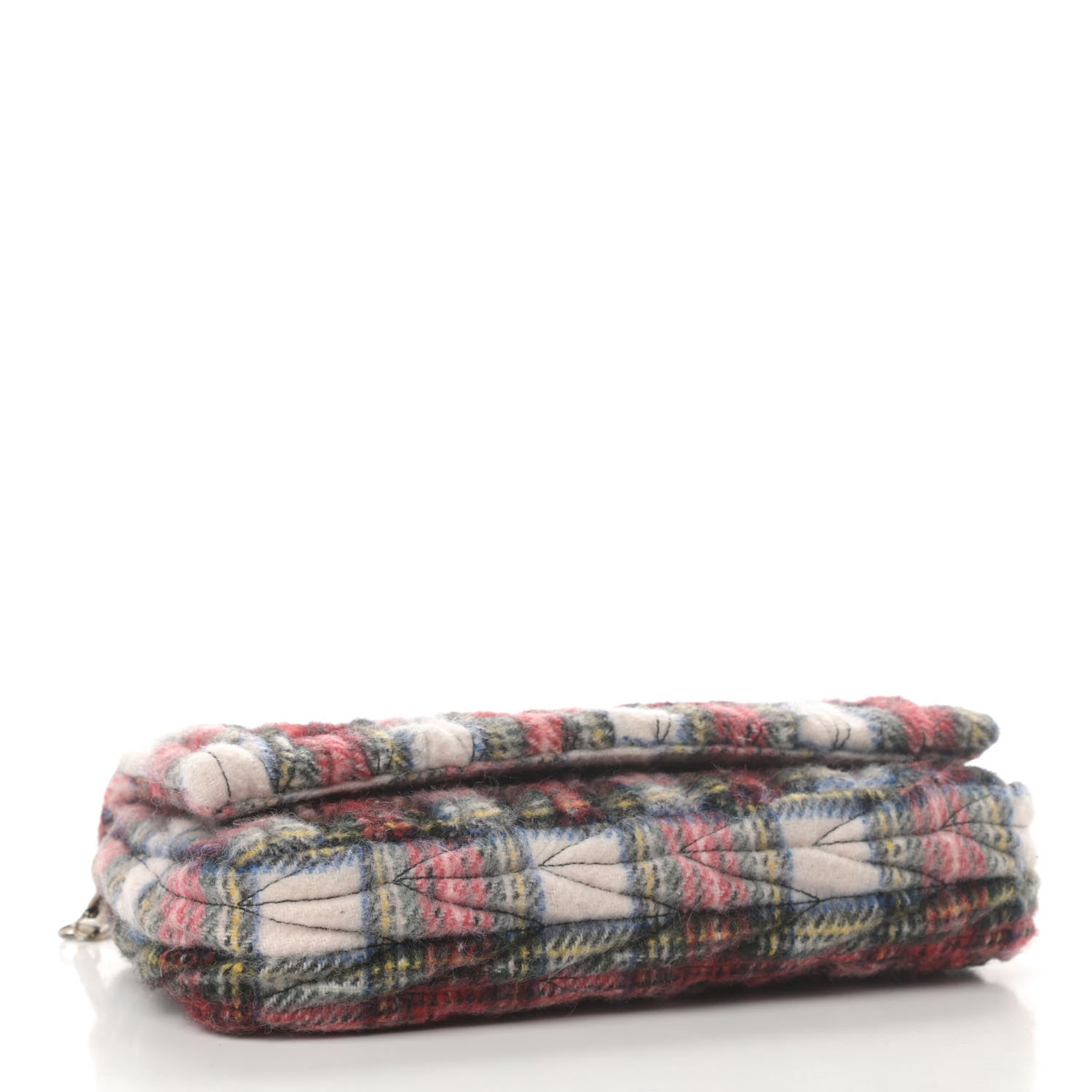 Miu Miu Tartan Matelasse Small Flap Naturale 3 of 4