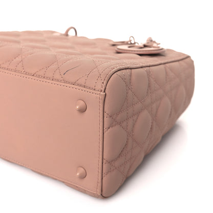 Christian Dior Ultra Matte Calfskin Cannage Medium Lady Dior Beige 9 of 11