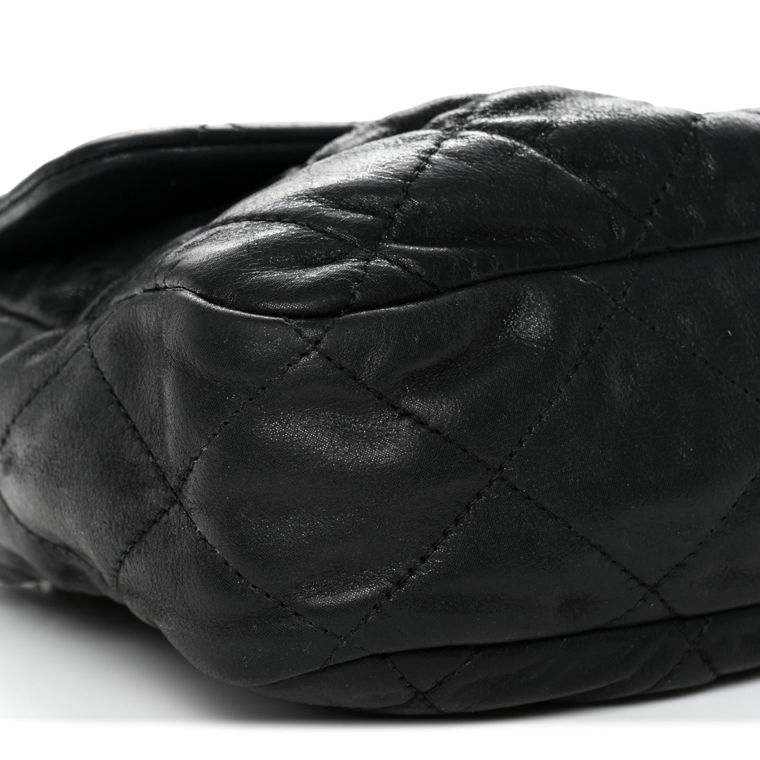 Chanel Iridescent Calfskin Large Chic Quilt Flap Black 9 of 11