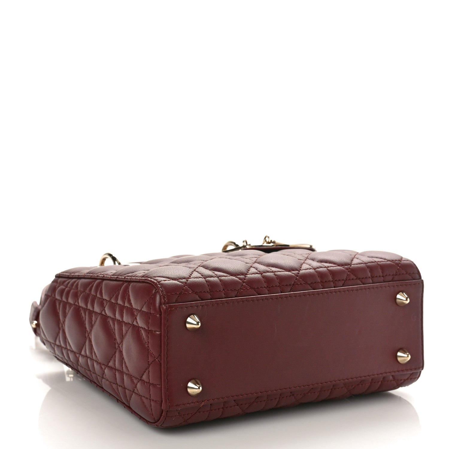 Christian Dior Lambskin Cannage Small My ABCDior Lady Dior Red Bricks 4 of 8
