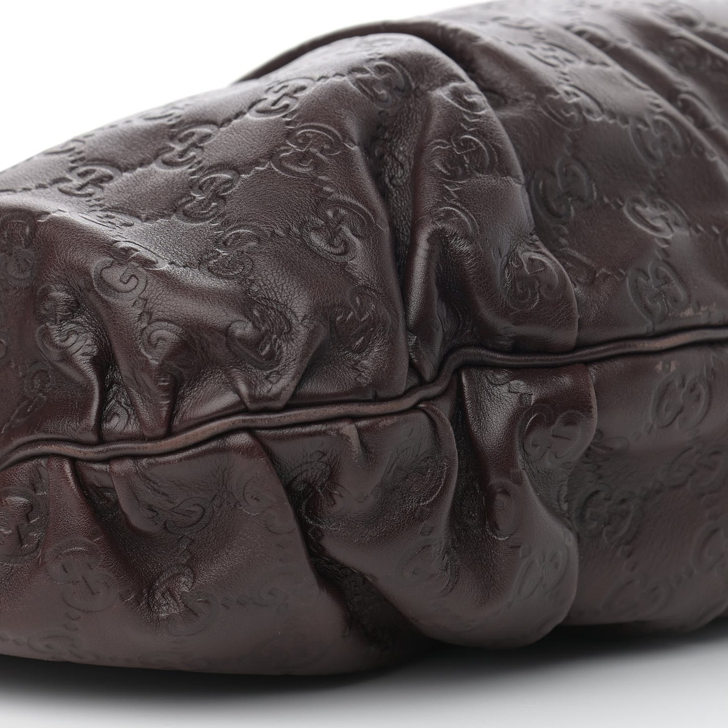 Guccissima Medium Hysteria Top Handle Bag Chocolate