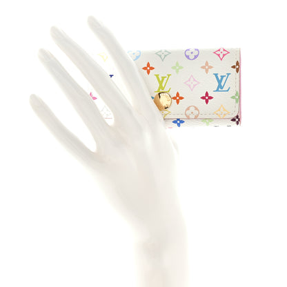 Louis Vuitton Monogram Multicolor Multicles 4 Key Holder White Litchi 2 of 8