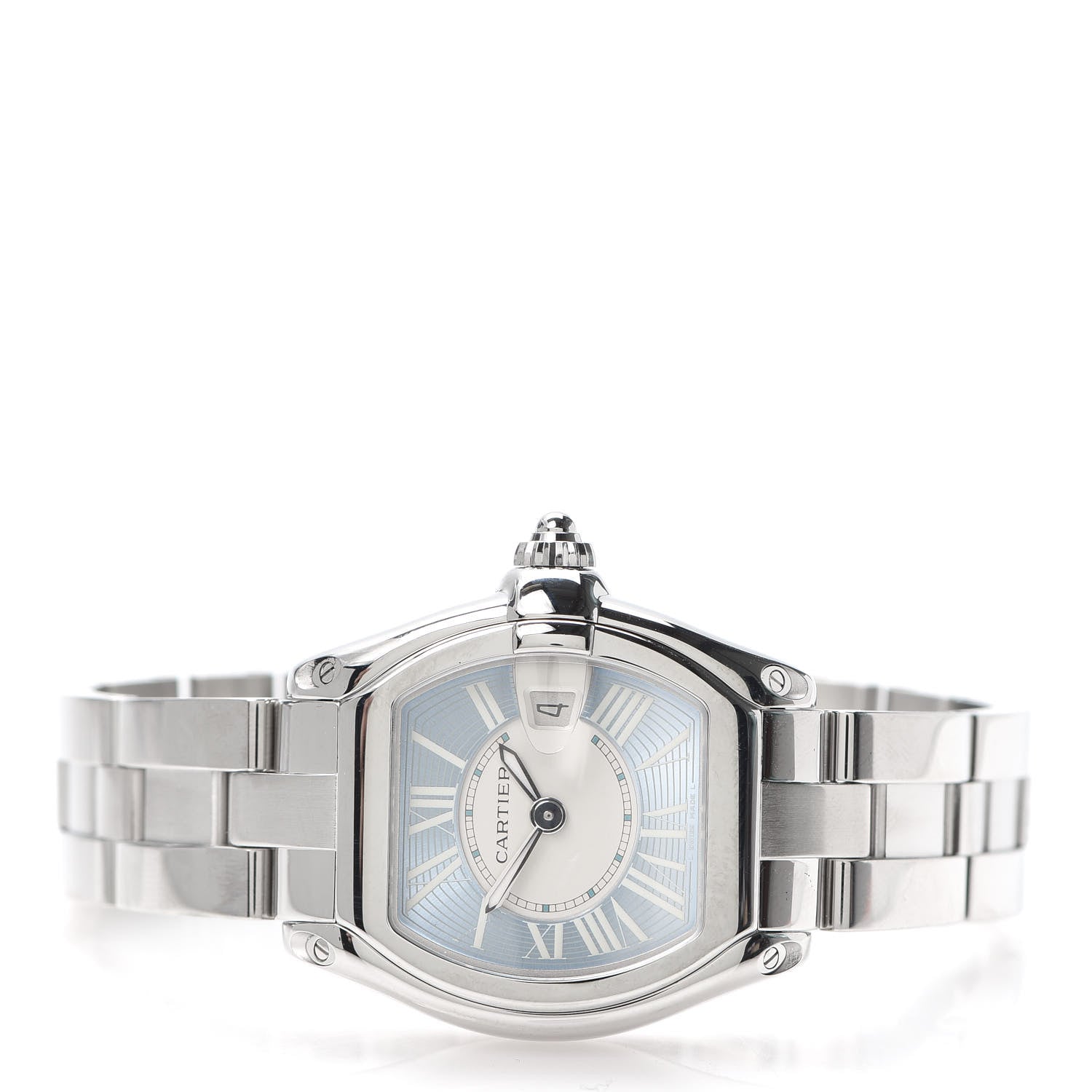Cartier Stainless Steel 31mm Roadster Quartz Watch Blue 2 of 8