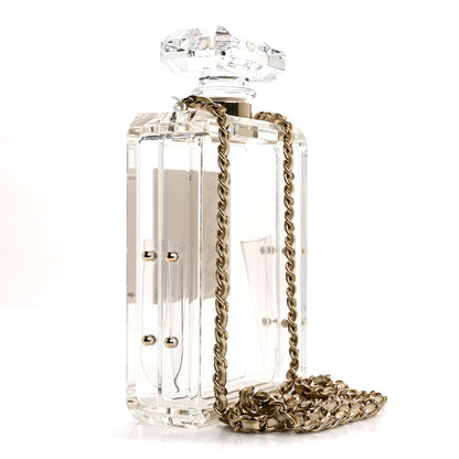 Chanel Transluscent Plexiglass Perfume Bottle Clutch 3 of 14